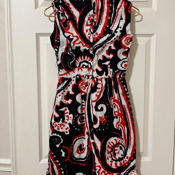 Vintage red and black dress - Picture 7 of 15